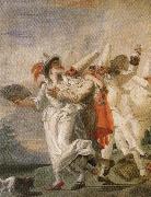 Pulcinella in Love, Giambattista Tiepolo